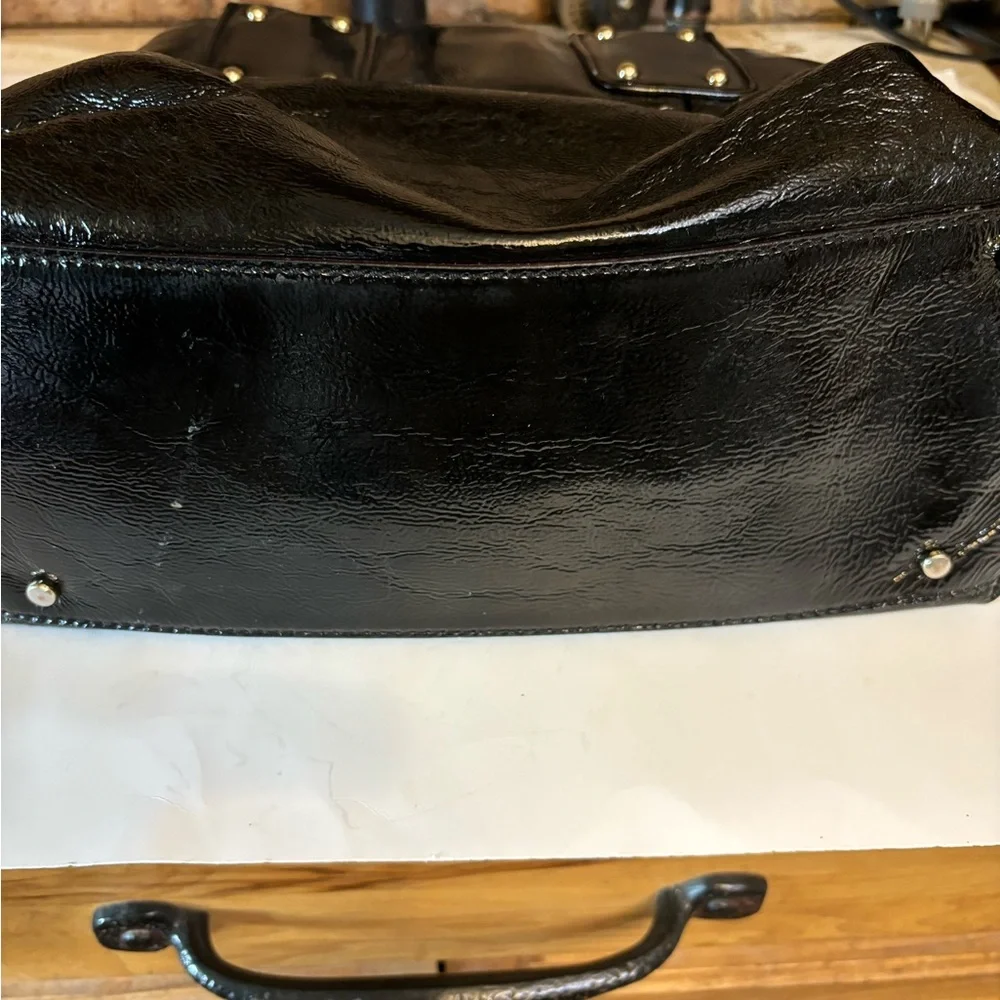 Kate Spade Large Black Leather Satchel/Tote
